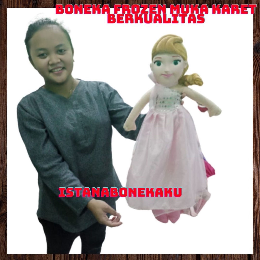 Boneka Frozen Muka Karet Cantik Berkualitas