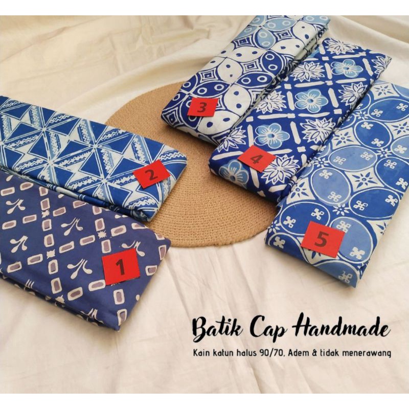 KAIN BATIK CAP BIRU / NAVY