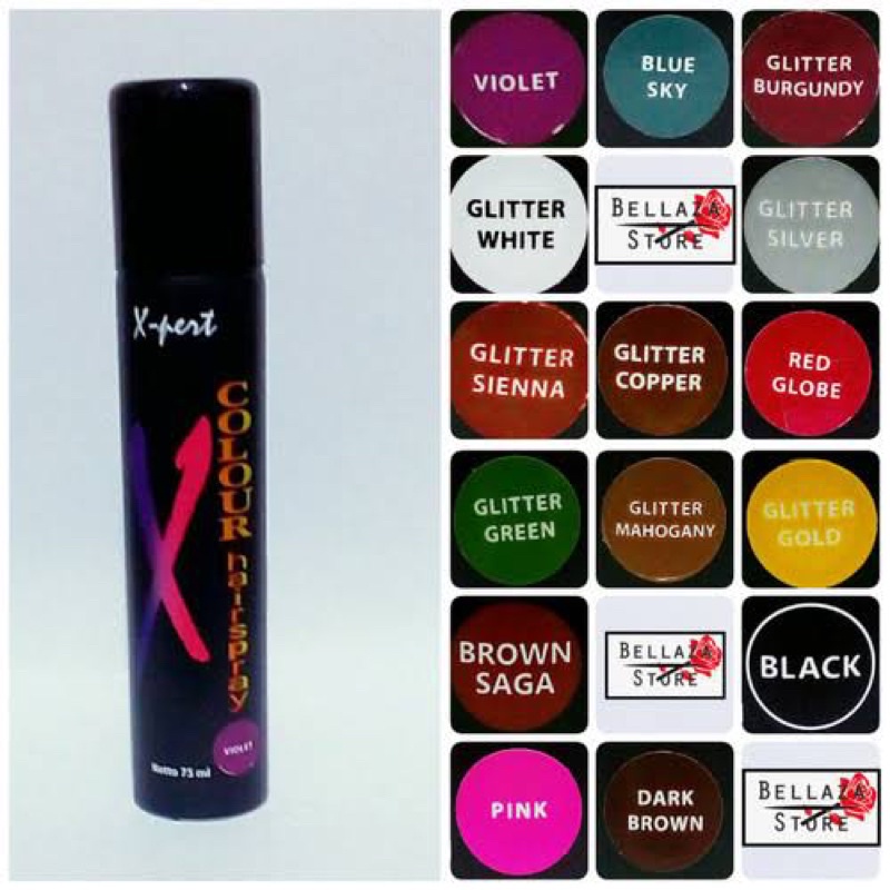 [ 75 ml ] x-pert colour spray aero silver / pewarna rambut non permanen Xpert // x pert hair color temporary