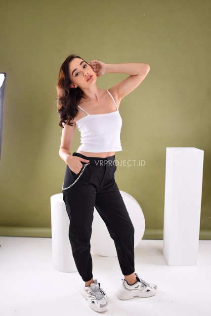 VC - Chain jogger pants celana panjang dengan rantai