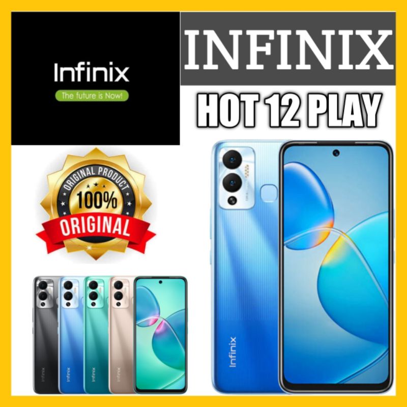 TERLARIS!! INFINIX HOT 12 PLAY RAM 4/128 GARANSI RESMI