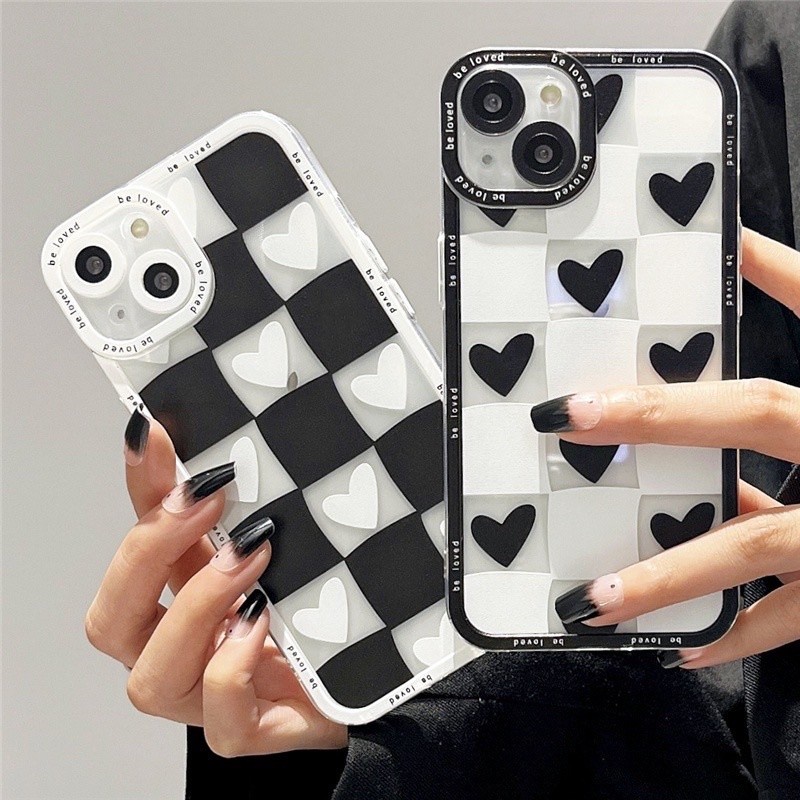 SoftCase  Case Handphone Motip Love Catur Transfaran Iph 6 / 6 +/ 7+ / Iphone 8+ / X / XS / XR / 11