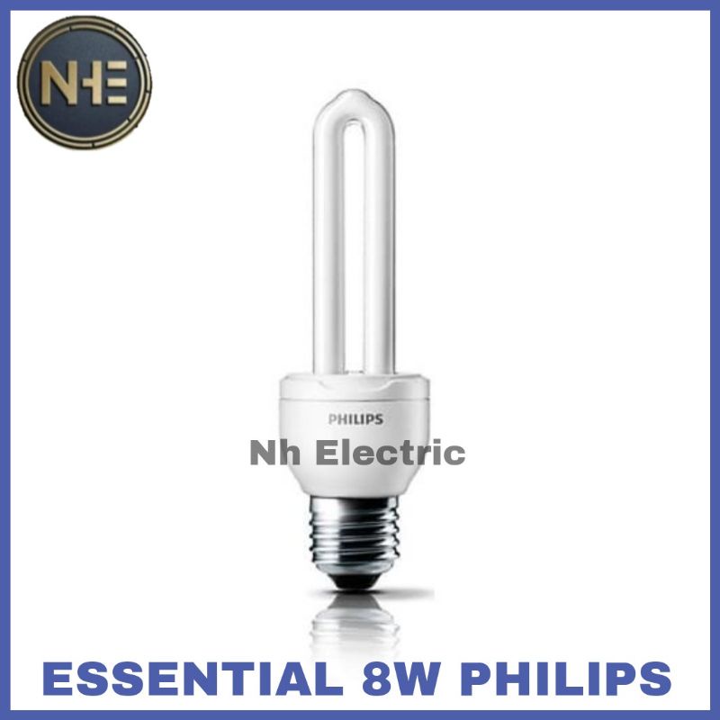 Lampu Philips Essential 8W Watt Putih CDL E27 - Esst 8 Watt Philips White 220V SNI Bundling 5 Pcs