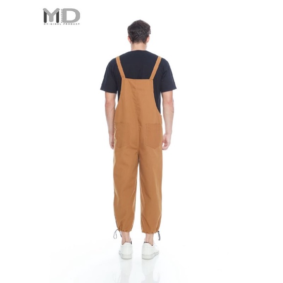 Overall Polos Pria jeans denim jumpsuit/Baju Kodok Caramel murah