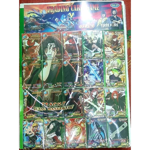 Kartu Naruto Boruto 1 Ball (25 lembar) isi 1500 Kartu