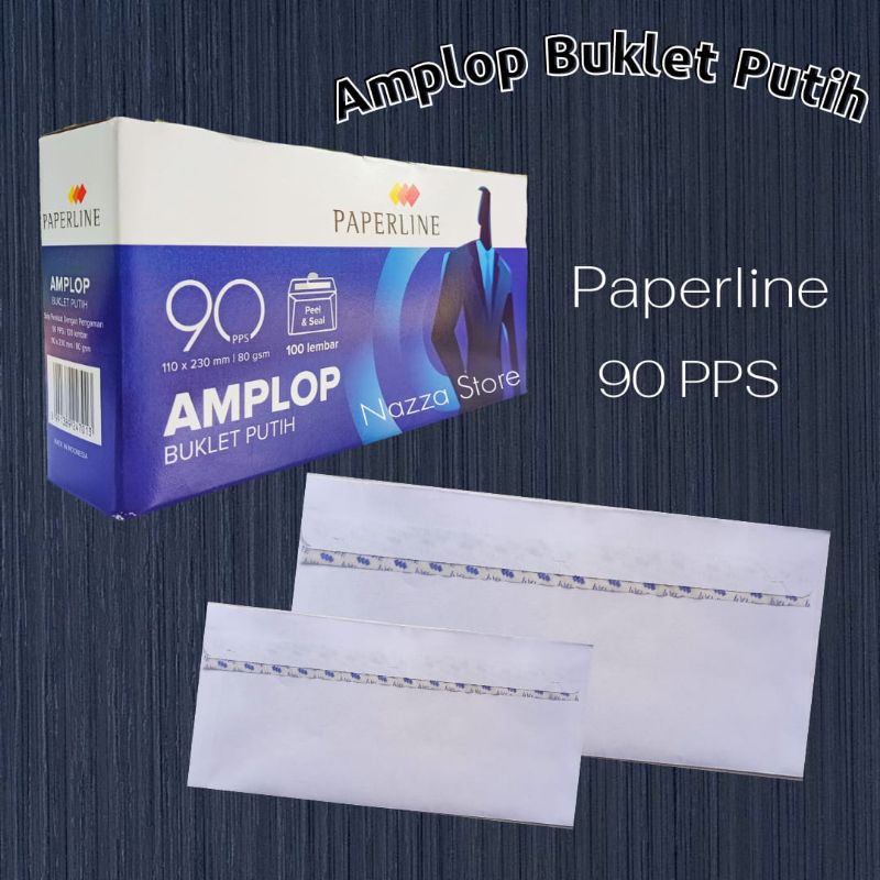 

PAPERLINE Amplop Putih 110x230 mm isi 100 lembar