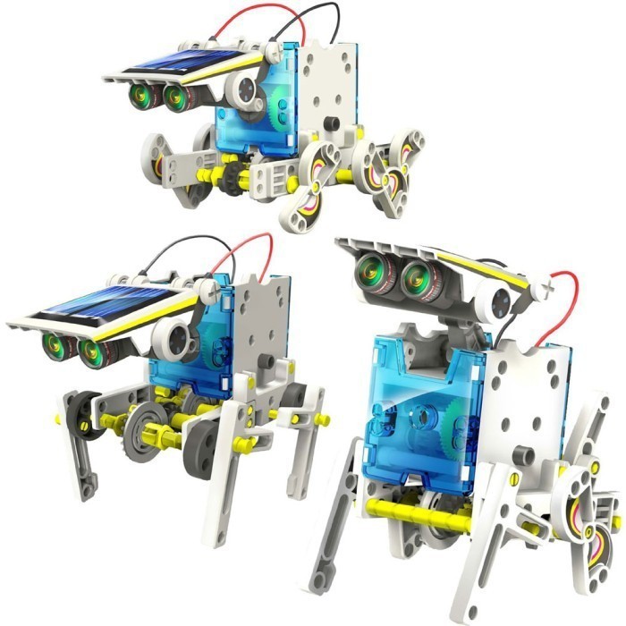 Robot Solar Kit DIY 13 in 1 / Mainan Edukasi Merakit Robot tenaga matahari / kids toys Robot energi Solar Edukasi Robotik Anak 1in1 4in1 6in1 13 in 1