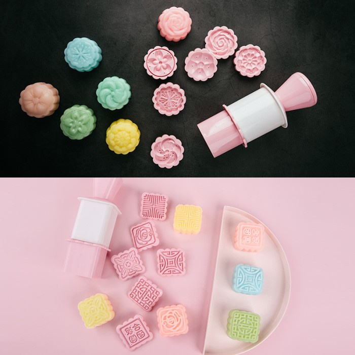 Forbake Mooncake Press mold 50gr 6pc FB75500 / cetakan kue bulan