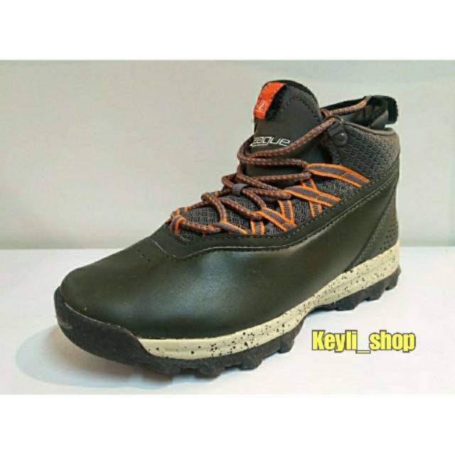 Sepatu League Altitude M Army Sepatu Gunung Pria Shoes Biker Boots Kulit Cowo Hijau Outdoor Original