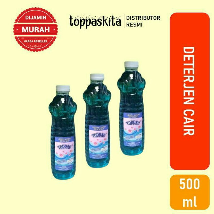 Toppas Liquid Laundry Detergent / Deterjen Cair Matic 500ml Termurah