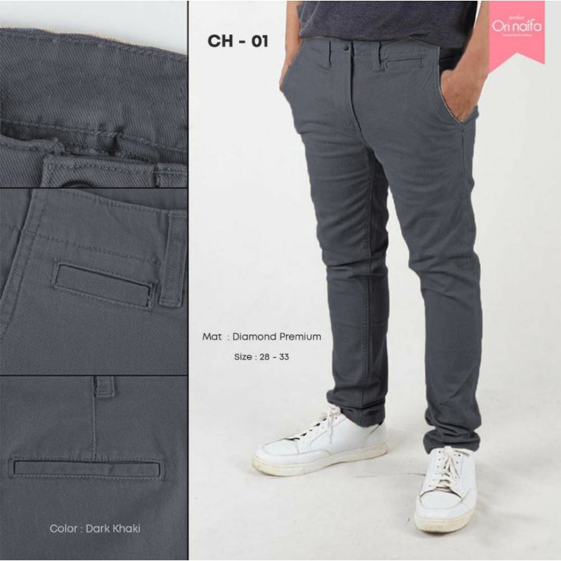 CHINOS QUICKSILVER BY ORI NAIFA // CELANA PANJANG CHINOS LAKI LAKI