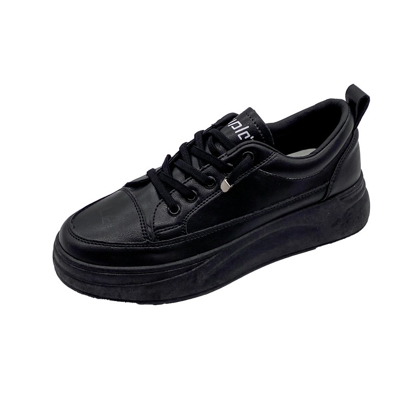 4.4 FLASH SALE DAY ! “H-108”  sepatu sneakers wanita/ sneakers putih / SEVEN_DAY-hitam