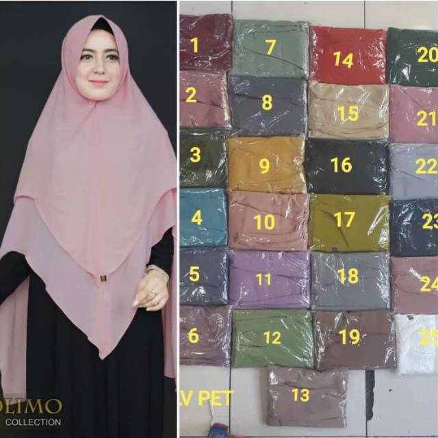 Khimar 2 layer (pet antem)