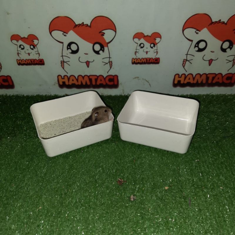 TEMPAT MAKAN HAMSTER/TEMPAT MANDI MULTIFUNGSI | HAMSTER - GERBIL - SMALL PETS