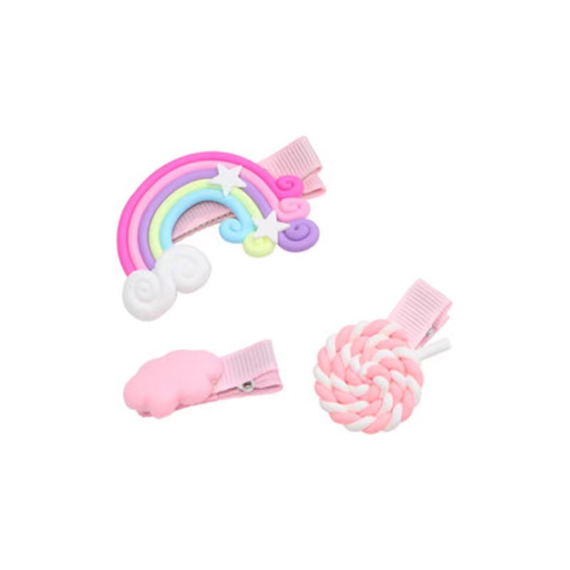 (Hallo Girl)F134  3Pcs Set Jepit Rambut Karakter Klip Jepitan Anak Gaya Korea Fashion Hair Clip