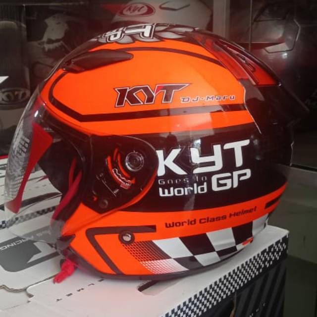 kyt dj maru motif world gp orange black