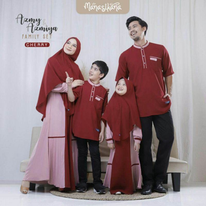 Family Set (Famset) Koko Azmy - Set Gamis Azmiya Original by Manasikana