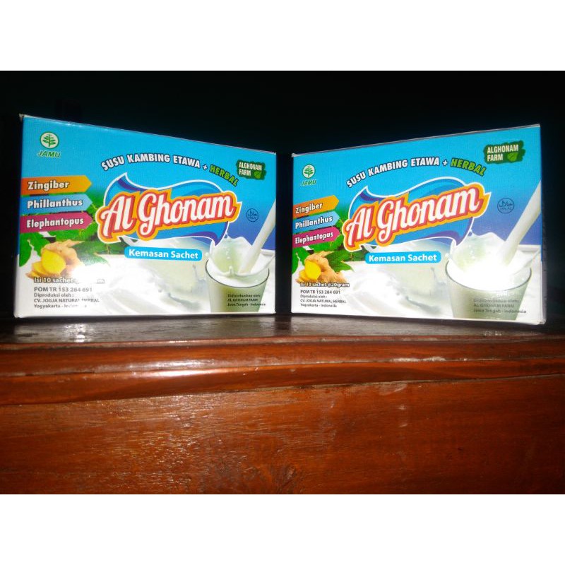 

susu kambing al ghonam sachet isi 10