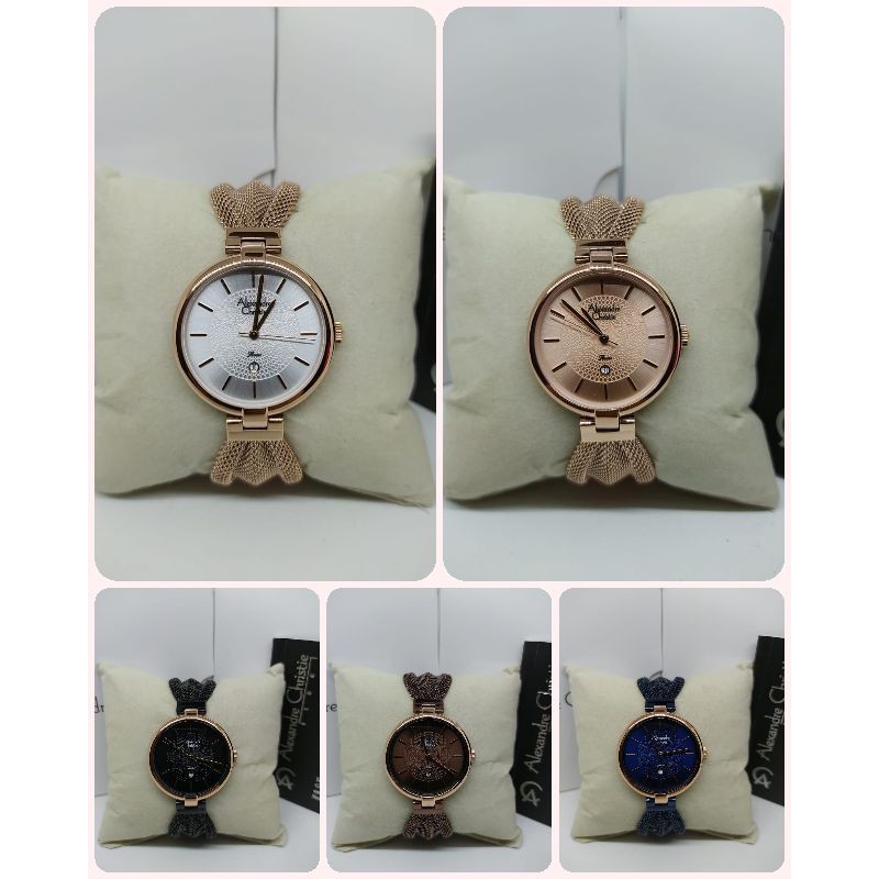 Jam Tangan Wanita Alexandre Christie 2872 AC2872 AC 2872 Tali Besi / Stainless steel