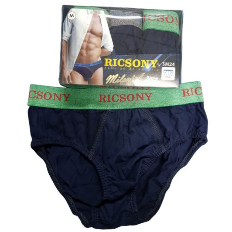 Celana dalam pria multicolour RICSONY SM-24 [isi 3]