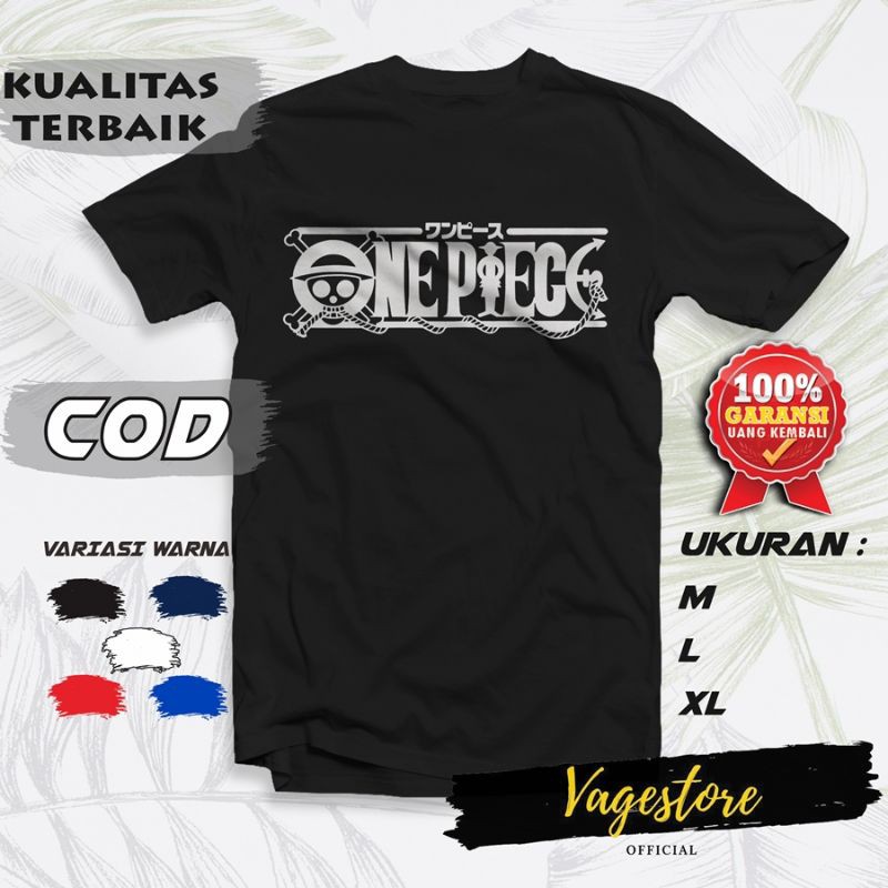 PAKAIAN ATASAN BAJU KAOS ANIME KARTUN MANGA KOMIK ONE PIECE LUFFY ORI ORIGINAL PRIA DEWASA MURAH