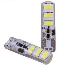 LED T10 JELLY 6 MATA KEDIP MOBIL MOTOR LAMPU SENJA 6 SMD GEL KEDIP