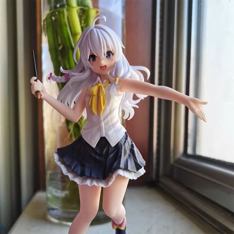 Mainan Boneka Action Figure Anime Taito Coreful Majotabi Wandering Witch The Journey Elaina Bahan PVC Ukuran 20cm 2022