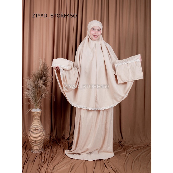 

Hampers kado mukena dewasa traveling kirana - sandbrown