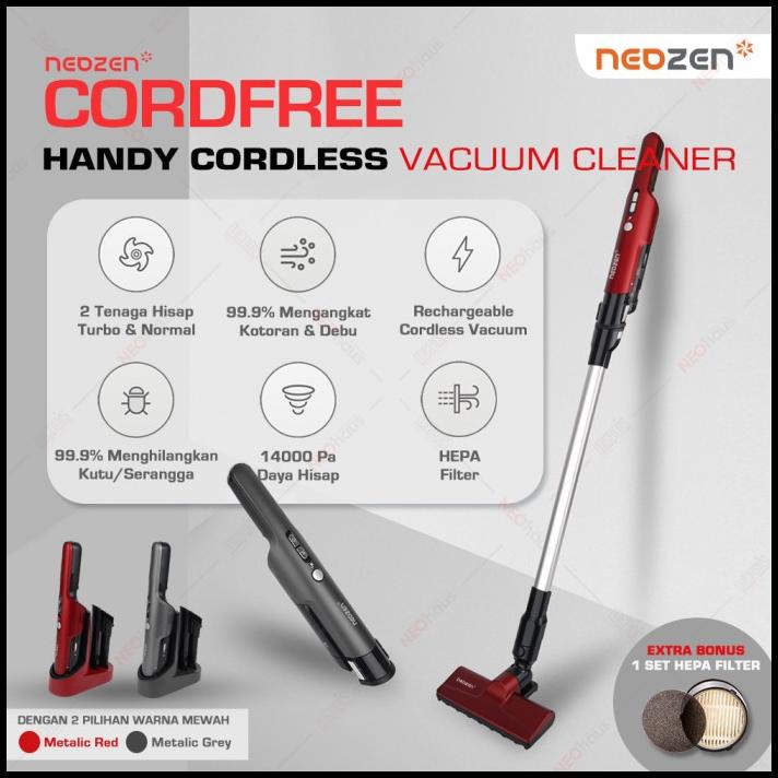 Neozen Cordfree / Vacuum Cleaner Cordless / Vacuum Cleaner Tanpa Kabel