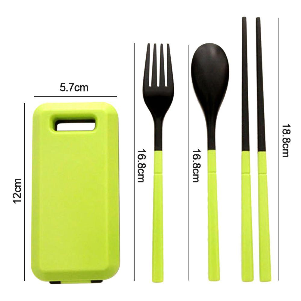 Preva Set Alat Makan Lipat Reusable Travel Cutlery Camping Cutlery Set
