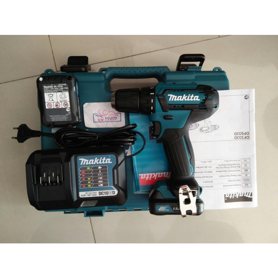 MAKITA MESIN BOR CORDLESS MAKITA DF333DWYE / DF 333 DWYE