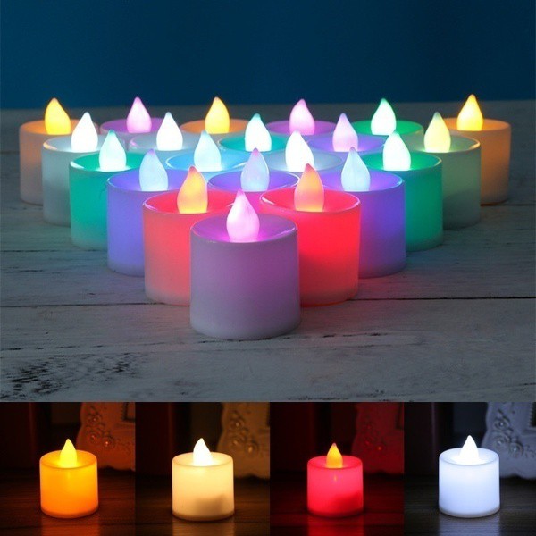 LAMPU MINI CANDLE / LAMPU LED PORTABLE LILIN ELEKTRIK / SMOKELESS CANDLE DD50 (1KG=162PCS)