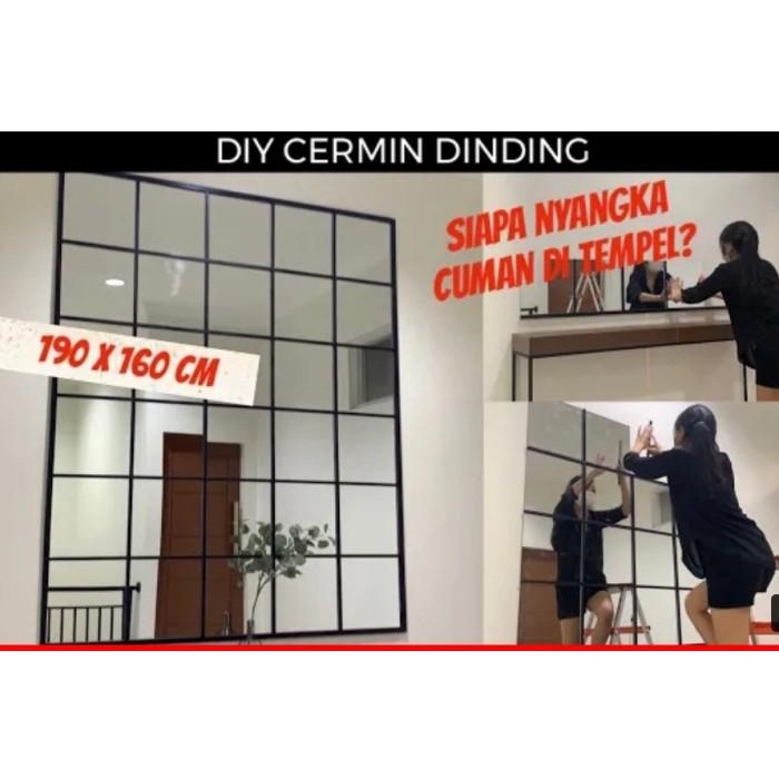 Lis Kayu Cermin Dinding