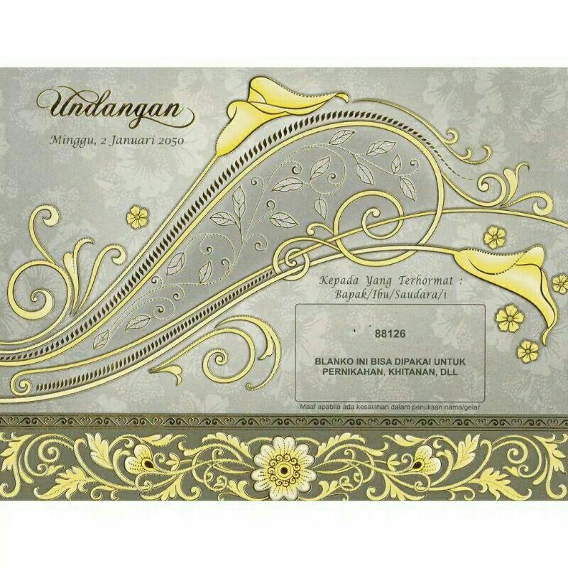 BLANGKO Undangan ERBA 88126 1 pak isi 100 lembar MURAH BANGET