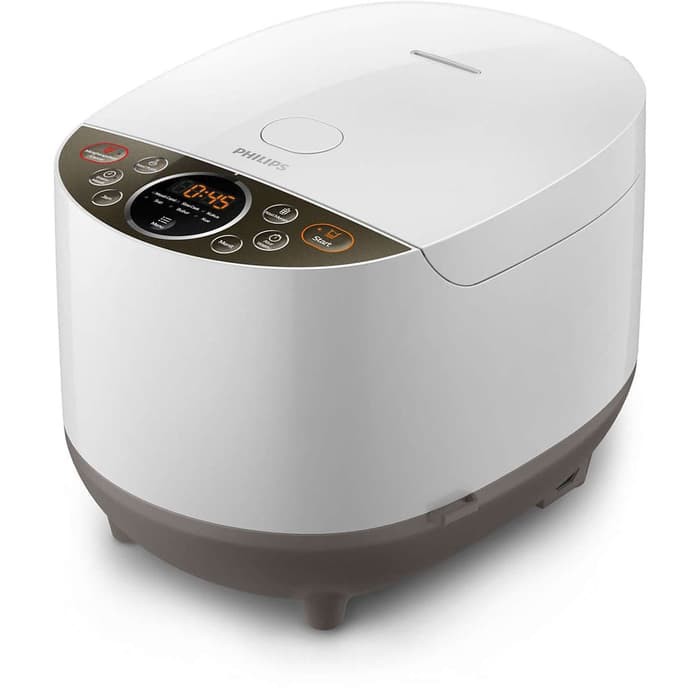 Magic Com Rice Cooker Philips HD 4515 HD4515 Digital Fruzzy Logic 1.8 Liter White 8 Fungsi