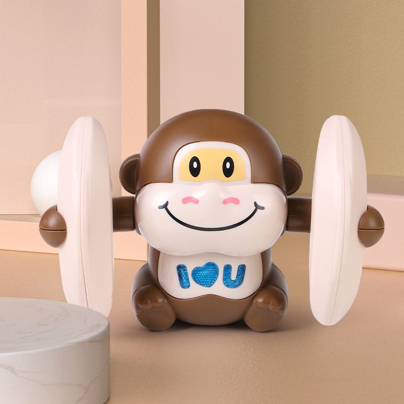 Mainan Happy Flip Little Monkey Baby Voice Control Tumbling Toy Monyet Tumbling Sensor Mainan Anak