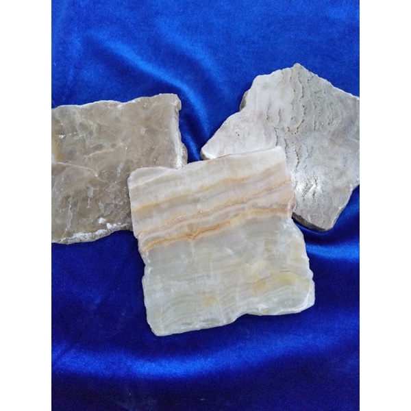 Coaster Marmer Onyx Tatakan Simetris Raw Cut Alas Nampang Lepek Gelas Coffee