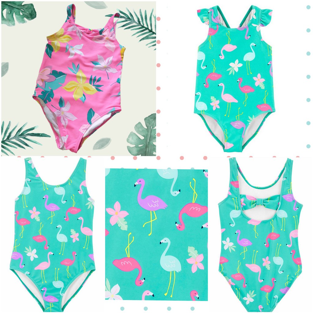 Baju Renang Terusan Anak Perempuan - RushGuard One Piece Girls Swimwear Swimsuits - C@rters