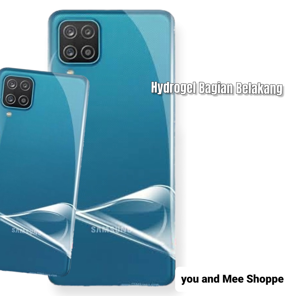 Hydrogel Clear Front-Back Samsung A11 A12 A20 A20s A21 A21s A30 A30s A31 A51 A50 A50s A71 A70 A80 A81 A91 Hidrogel Full Cover-Ful Coverage Bening Glossy-Glosy Jelly-Jel Hydro Depan-Belakang Antigores-Anti Gores Transparan-Transparent Tipis-Bagus-Laris S