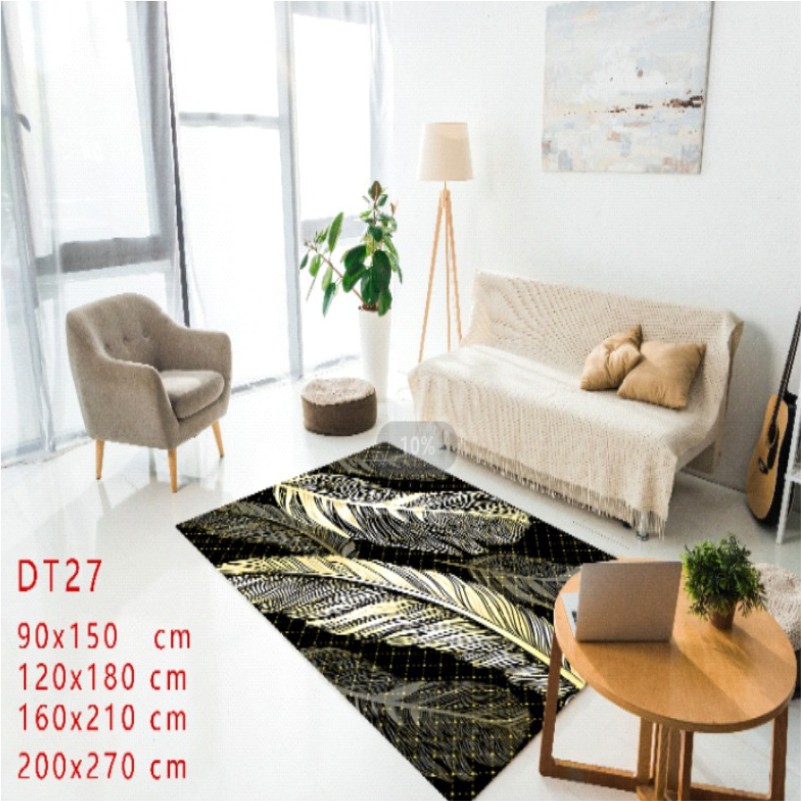 Karpet Lantai Bulu Permadani Ruang Tamuanti Slip Ukuran 160 Cm X 210