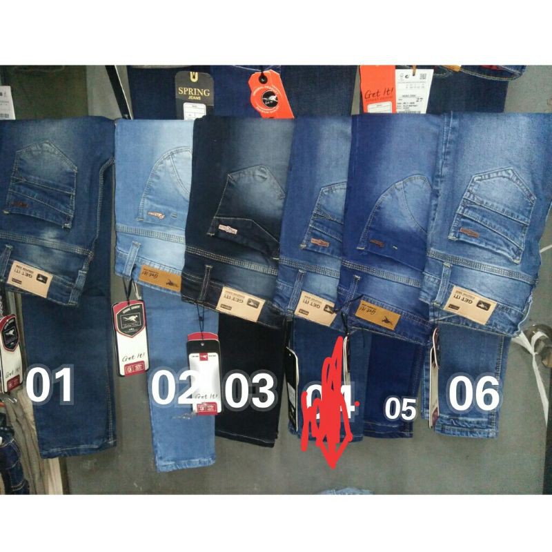 Fashion Jeans Get It Wisker / Celana Jeans Skinny Soft Jeans Sz 27-34