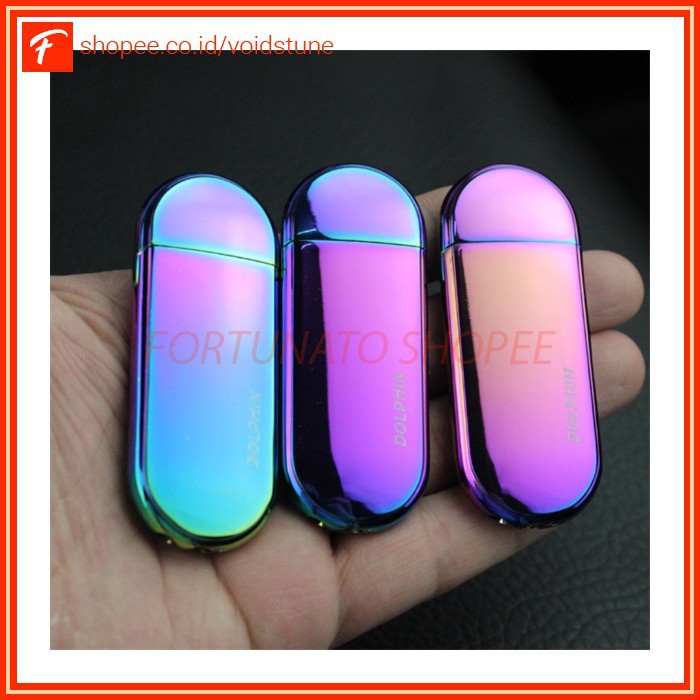 Grab Medan Korek Api Butane Compact Lighter HY262 DOLPHIN Multi-Color