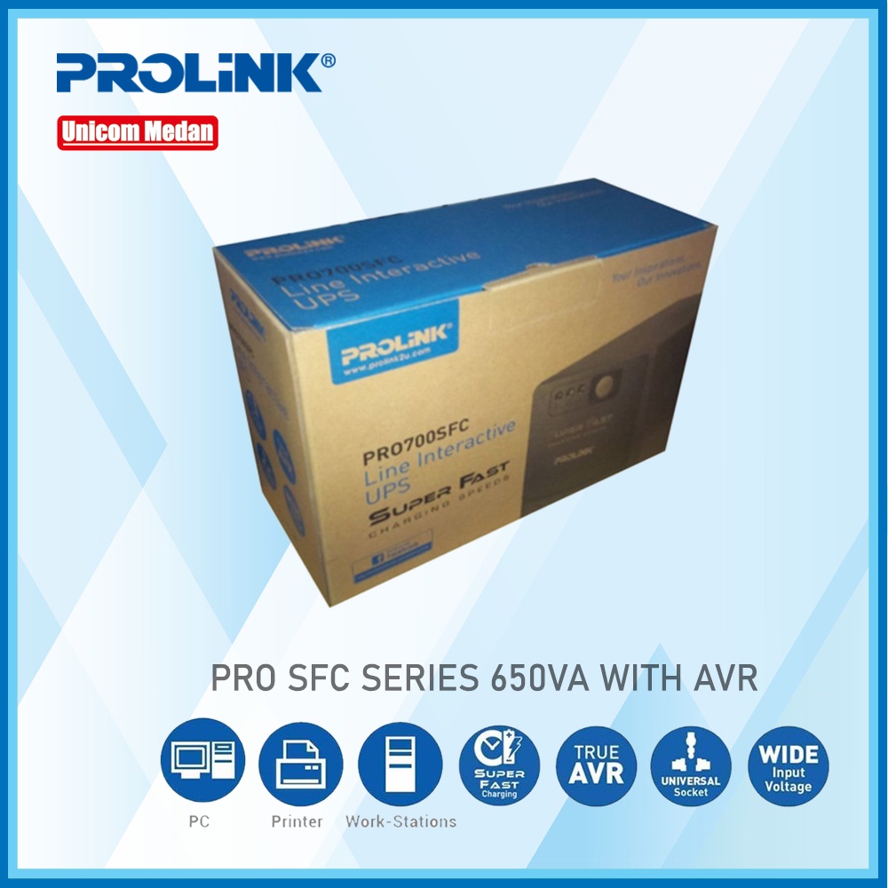 UPS PROLINK PRO 700 SFC 650 VA + STABILIZER