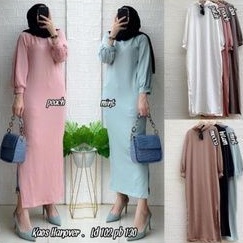 Gamis kaos hanover ld 102 cm