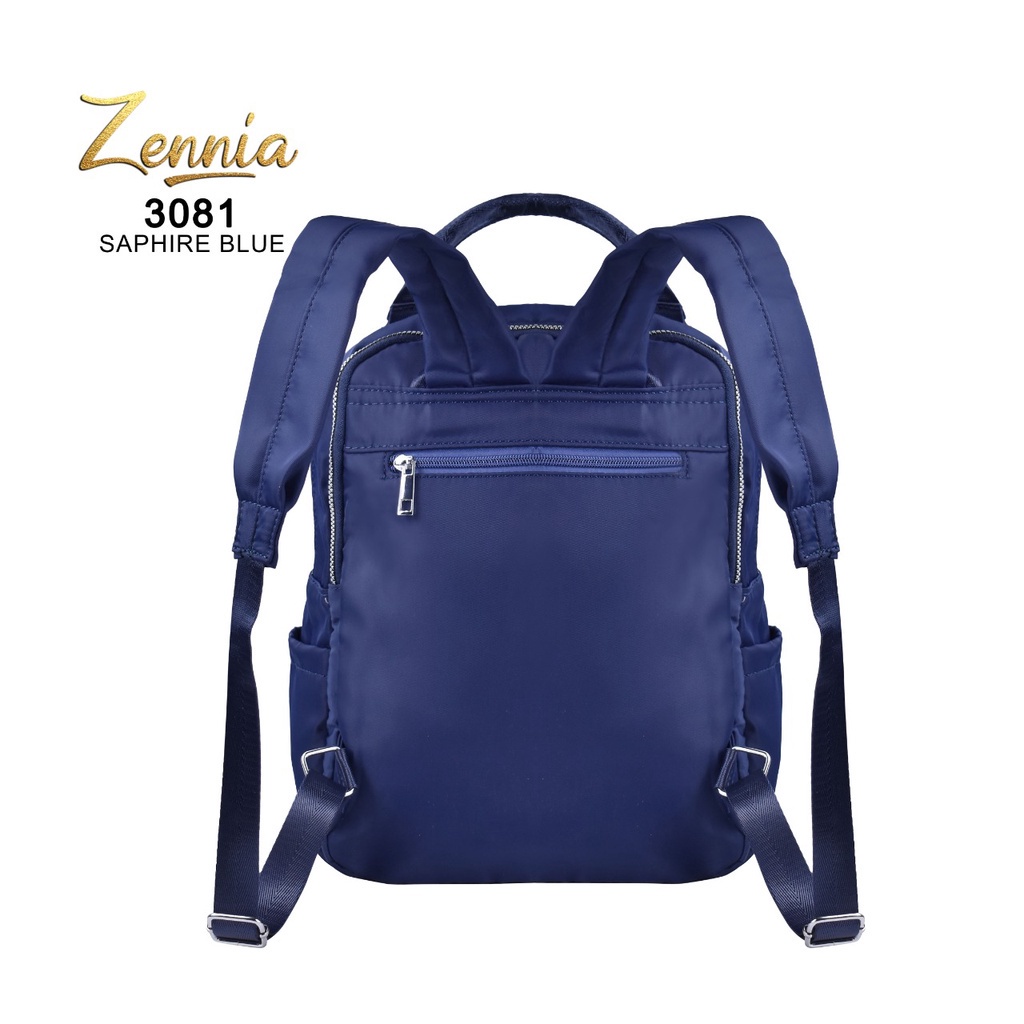 (TSI) Tas Wanita Zennia 3081 Tas Ransel Korea Tas Wanita Punggung Import Kantor Kerja Sekolah Kuliah Outdoor Trendy Fashion Style Travel Casual Backpack Serut Anak Remaja Perempuan Selempang Cewek Bag