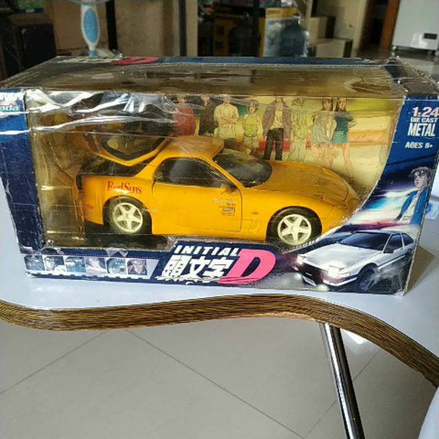 JADA DIECAST 1:24 INITIAL D MAZDA RX7 (BEKAS)