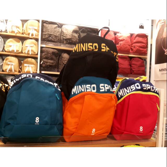 MINISO. SMALL SPORT BACKPACK. Tas ransel anak miniso ready surabaya