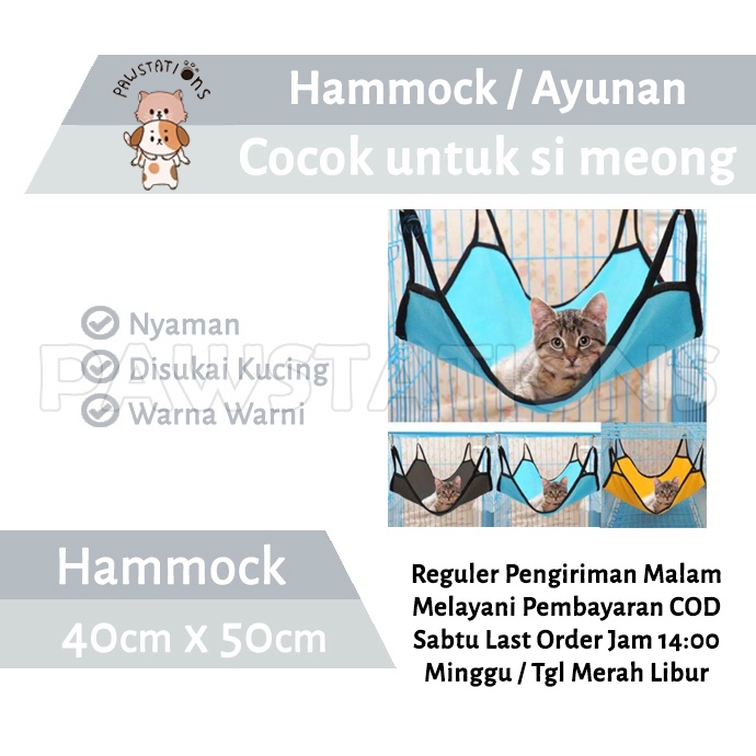 Hammock Kucing Tempat Tidur Gantung Ayunan Kucing