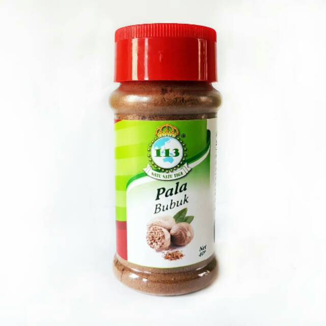 

113 Biji Pala Bubuk Bumbu Giling Ground Nutmeg Powder Botol 40 gram