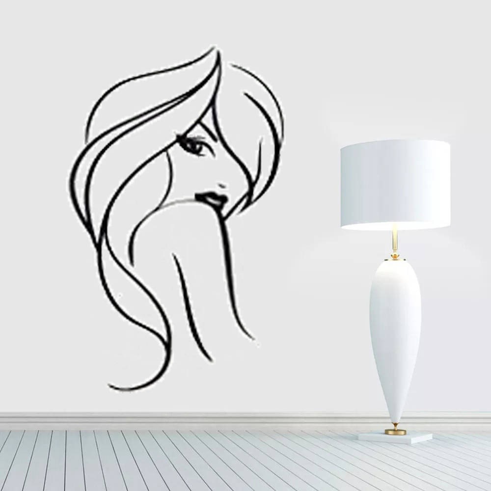 Stiker Dinding Custom Kaca Cermin Salon Kecantikan Buauty Salon